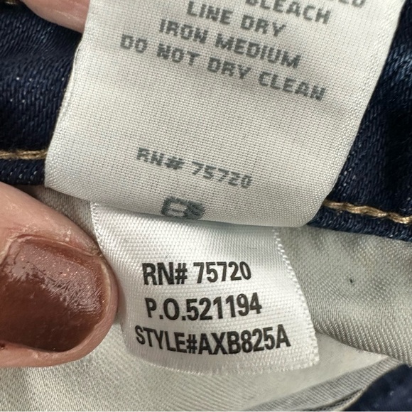 BKE 31 X 28 Billie Slim High Rise Crop Straight Dark Wash Raw Hem Stretch Jeans - Picture 7 of 9